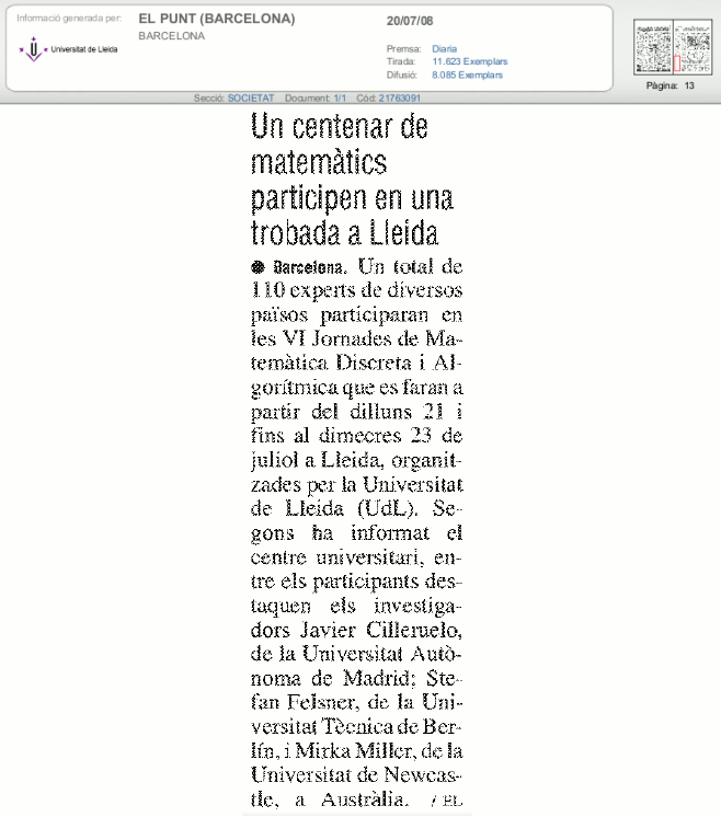 El Punt 20-07-08