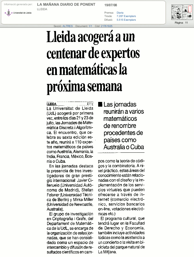 La Ma&ntilde;ana 19-07-08