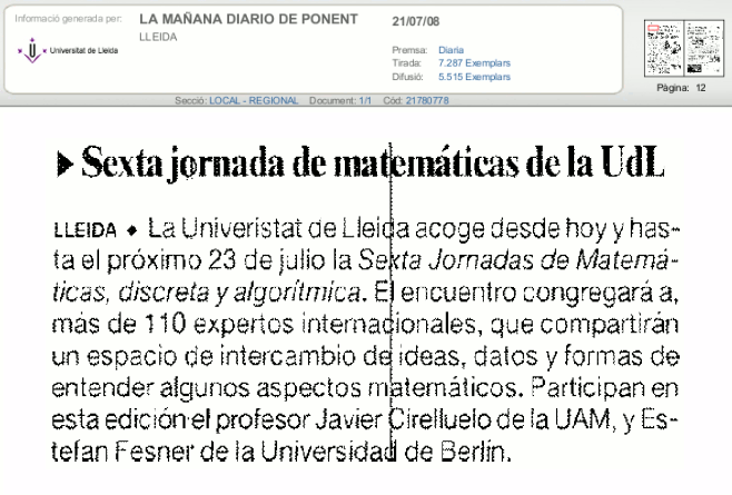 La Ma&ntilde;ana 21-07-08